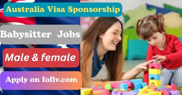 Babysitter Jobs  in Australia with Visa Sponsorship :