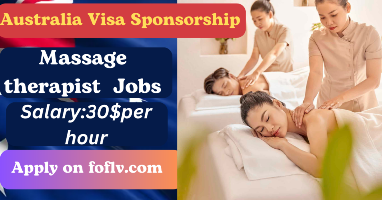 Visa Sponsored Massage Therapist Job: Grow Your Career in Australia (2024)