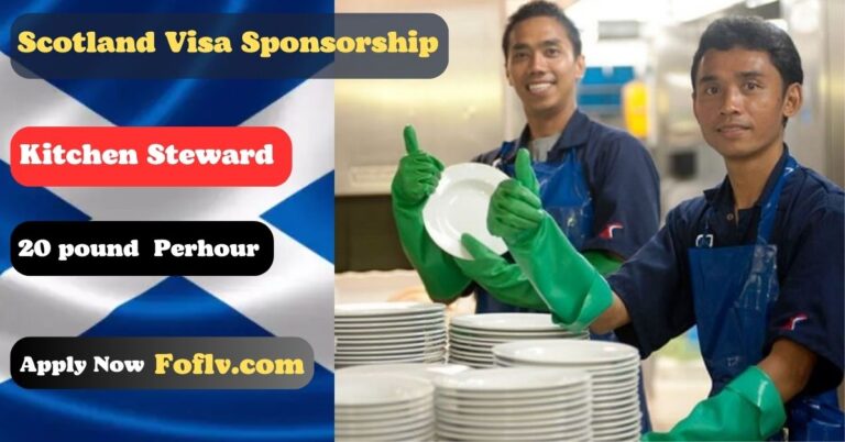Kitchen Steward Jobs in Scotland with Visa Sponsorship 2024