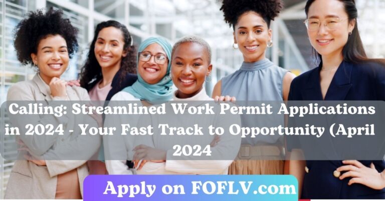 Canada Calling: Streamlined Work Permit Applications in 2024 - Your Fast Track to Opportunity (April  2024)